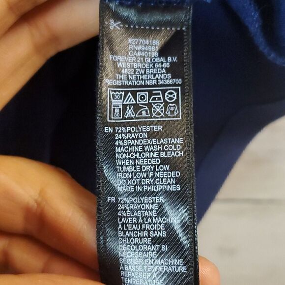 Forever 21 Navy Blue Top - Picture 5 of 5